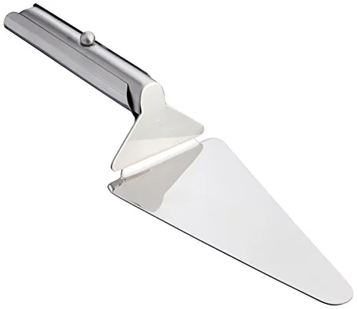 Weis Tortenheber mit Schieber aus Edelstahl in der Farbe Silber, Maße: 26,7cm x 7cm x 4,8cm, 15219