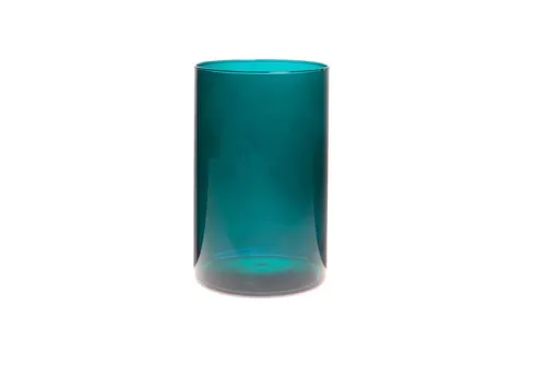 Hakbijl Glass Dekovase Blau, Durchmesser 18 cm in blau von Hakbijl Glass