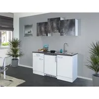 Flex-Well Classic Singleküche Lucca 150 cm Weiß-Caledonia von Flex-Well