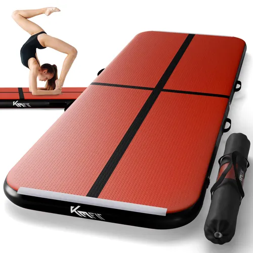 KM-Fit Airtrack Matte 300x100cm mit Pumpe - Sportmatten für sicheres Training: Die KM-Fit Airtrack Matte bietet optimale Elastizität, absorbiert Aufprall und schützt Gelenke. Ideal für alle Altersgruppen und leicht zu reinigen!