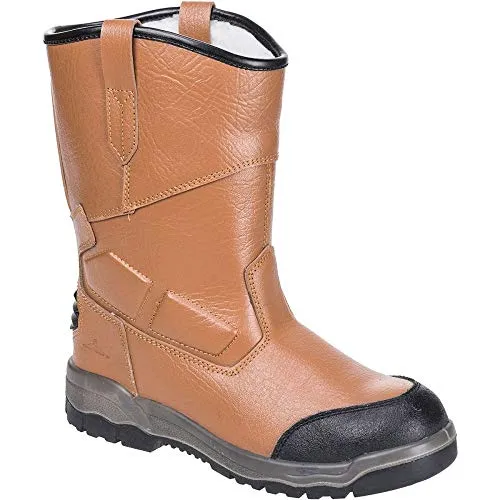 Rigger Pro Steelite S3 Ci Bronze Stiefel 44 – Hochwertiger Schutz - Hochwertige Rigger-Stiefel mit Knöchelschutz und warmem Fellfutter. Ideal für kalte Umgebungen, durchstichfeste Zwischensohle für sicheren Fußschutz und modernes Design.
