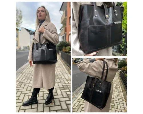 Produktbild Corno d´Oro Juana Handmade Shopper Tasche Damen aus Premium Leder