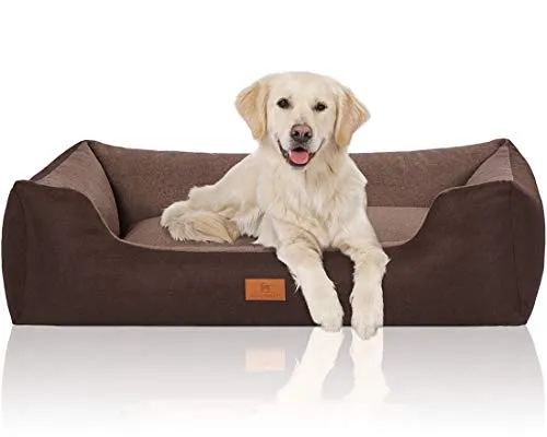 Knuffelwuff Hundebett Luke aus Velours XL 105 x 75cm von Knuffelwuff