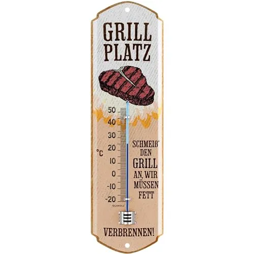 Produktbild LANOLU Retro Thermometer GRILLPLATZ