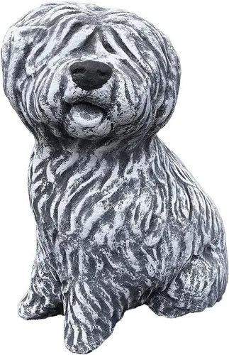 Stone and Style Gartenfigur Hund Bobtail – Frostfest und Handgefertigt - Verleihen Sie Ihrem Garten mit dieser frostfesten, handgefertigten Steinfigur Hund Bobtail einen charmanten Akzent. Wetterbeständig bis -30 °C, ideal für ganzjährigen Einsatz in Ihrem Außenbereich.
