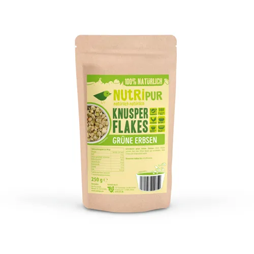 Grüne Erbsen Knusperflakes von NutriPur