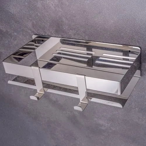 Produktbild Dolvhin® Duschablage ohne Bohren | Edelstahl Duschregal mit Auslaufrillen
