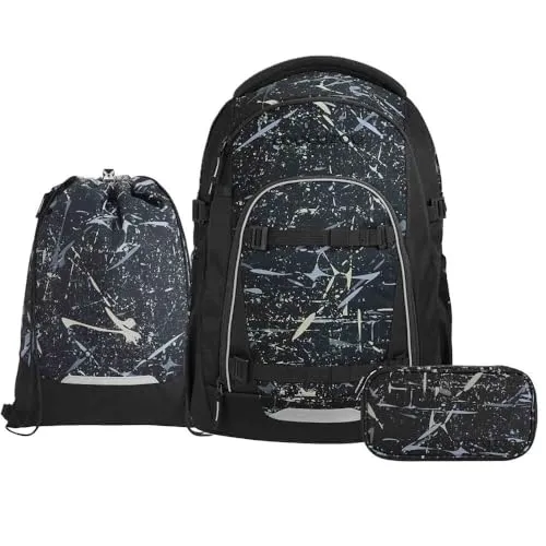 Coocazoo Mate Schulrucksack Set 3tlg. inkl. Sportbeutel (Reflective Splash)