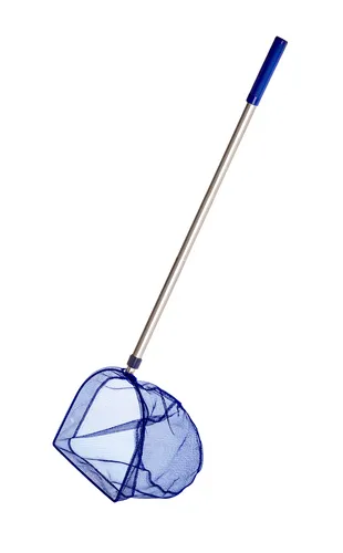 Teleskop Kescher für Pool Planschbecken Teich Fisch Netz Kecher Käscher 75-120cm