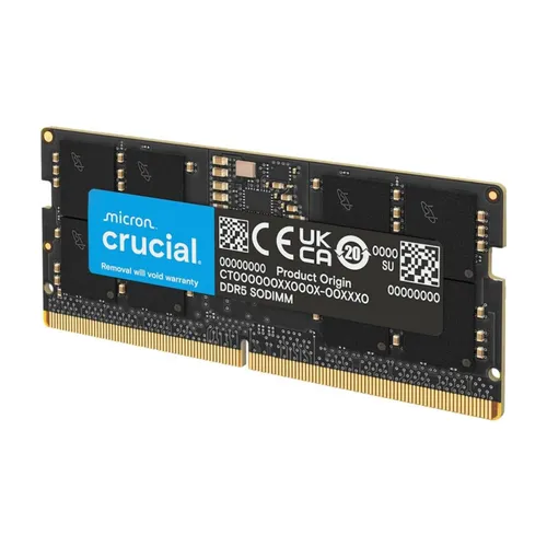 Crucial RAM 16GB DDR5 4800MHz CL40 SODIMM - Leistungsstarker Laptop-Speicher für Gaming und anspruchsvolle Anwendungen mit innovativer Energieverwaltung