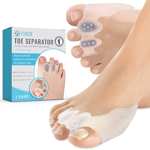 Hallux-Valgus Zehenkorrektor – Wiederverwendbar & Weich