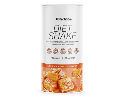 Biotech USA Diet Shake 720 g Pulver - Proteinreicher Diätshake zur Gewichtsreduzierung und Muskelpflege, mit Ballaststoffen, Molkeprotein und ohne Zuckerzusatz – ideal für gesund lebende Menschen.