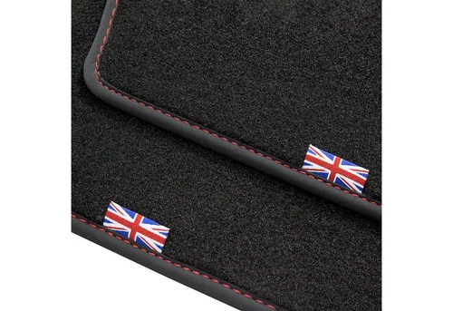 Exclusive Union Jack Fußmatten für Jaguar XK (X150) - Hochwertige 4er Set Fußmatten aus Premium Polyamid Velours, passgenau für Jaguar XK (2006-2014), antirutsch und leicht zu reinigen – für stilvollen Komfort im Innenraum