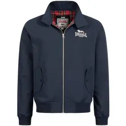 Lonsdale Kurzjacke Classic blau S - Funktionsjacke aus 65% Polyester und 35% Baumwolle, in Navy/Silver, bietet hohen Tragekomfort und ist ideal für sportliche Aktivitäten.