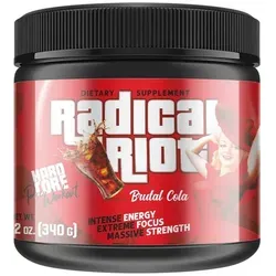 American Supps Radical Riot V3 Hardcore - 340 g Brutal Cola - Sportnahrung für intensive Trainingseinheiten, mit 300 mg Koffein pro Portion für maximalen Fokus und Energie.