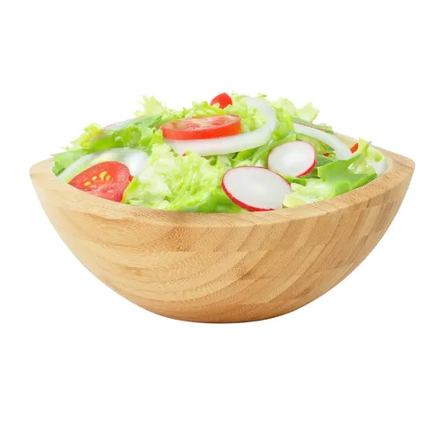 Salatschüssel Salatschale Schüssel Obstkorb Servierschale Snackschale Bambus