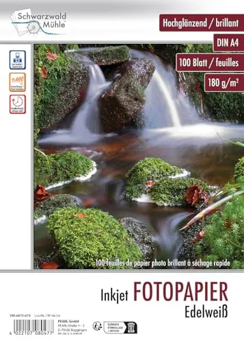 Schwarzwald Mühle Fotopapier DIN A 4: Hochglanz-Fotopapier