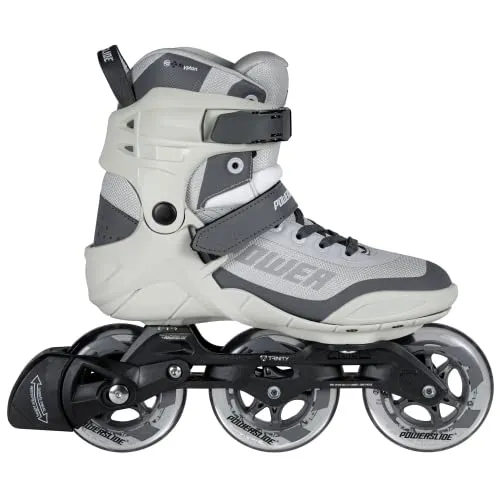 Powerslide Inline Skates Phuzion Krypton Grey 100, Unisex für Herren und Damen in Grau, 100mm/83A Rollen, ABEC 7 Pro Kugellager, Art. nr.: 901984