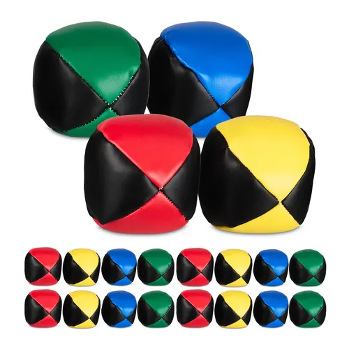 Jonglierbälle Jonglierballset Zirkus-Bälle Wurfball-Set 20 Stück 100 g bunt