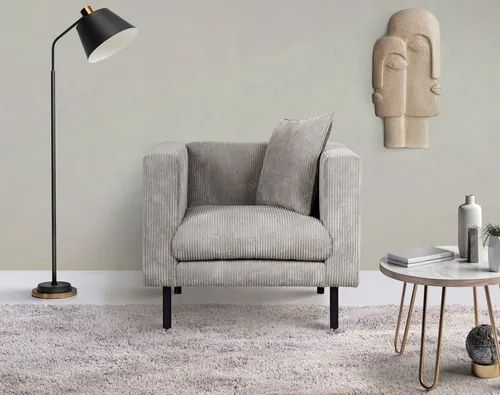 Home affaire Sessel Lillibeth Cocktailsessel, Loungesessel, Maße B/T/H: 90/74/83 cm, Zierkissen als Wendekissen 45x45 cm, in Samtoptik oder Cord