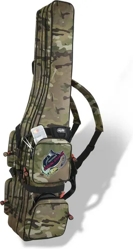 normani Angelrutentasche 150 cm - Rutenfutteral für Angler - Strapazierfähige Angelrutentasche mit 4 Fächern, ideal für den sicheren Transport Ihrer Angelruten. Perfekt für den Outdoor-Einsatz und für Angler ab 12 Jahren.