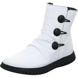 Gemini Damen Stiefelette schwarz-weiß 38 EU - Elegante Damenstiefelette in Schwarz und Weiß aus 100% Leder, mit herausnehmbarer Innensohle und praktischem Reißverschluss für hohen Tragekomfort.