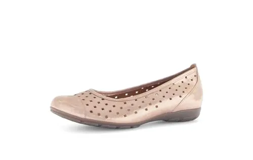 Gabor Damen Klassische Ballerinas, Frauen Flats,Ballerinen,Halbschuhe,Sommerschuhe,Slipper,Ballerina-Schuhe,Ballett-Schuhe,Rose,39 EU / 6 UK