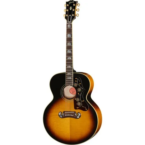 Gibson SJ-200 60s Original Vintage Sunburst Westerngitarre - Vollmassive Westerngitarre im Vintage Sunburst Finish. Legendärer Klang und exquisite Verarbeitung für Musiker, die Geschichte fühlen möchten. Inklusive hochwertigem Gitarrenkoffer.