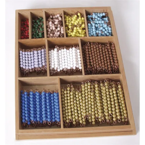 Montessori Perlenstäbchen Multiplikation, Lernspielzeug, NEU