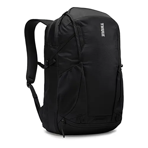 Thule EnRoute 30 Laptop-Rucksack schwarz - Rucksack für Laptops bis 15″ aus robustem Nylon, ideal für Reisen und den täglichen Gebrauch mit cleveren Fächern für optimale Organisation.