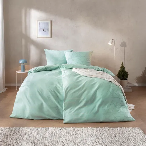 Estella Bettwäsche Atelier Minttürkis, 155x220 cm in türkis von ESTELLA