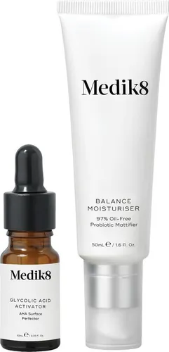 Medik8 Balance Moisturiser mit Glycolic Acid Activator - Feuchtigkeit spendende Gesichtspflege - Tagespflege für Damen, 50 ml, mit Glykol-Activator zur Reduzierung von Mitessern und vergrößerten Poren, spendet intensive Feuchtigkeit und wirkt Unvollkommenheiten entgegen.