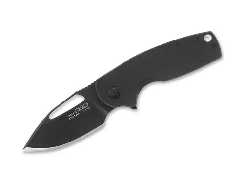 SOG Stout FLK Blackout Taschenmesser D2 G10 Schwarz Klappmesser - Praktisches Jagdmesser mit ergonomischem Griff für optimale Handhabung. Robuste Edelstahlklinge (6,6 cm) und kompaktes Design (9,6 cm gefaltet) machen es ideal für den Einsatz im Freien.