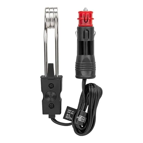 alca Auto-Tauchsieder 24V, 200 W, 63 g, Schwarz, Metall und Bakelit