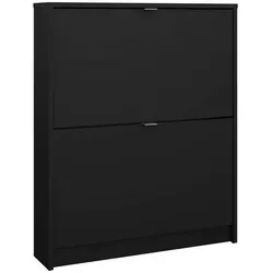 Dmora Schuhschrank, Schwarz, Holzwerkstoff, 70x85x17 cm, Garderobe, Schuhaufbewahrung, Schuhkipper