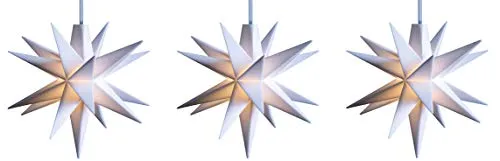 3D LED Weihnachtsstern Kette 8 cm