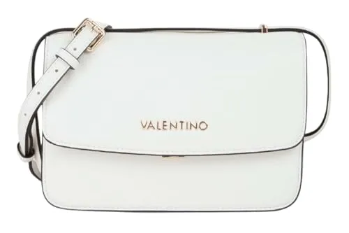 VALENTINO BAGS FLAP BAG Umhängetasche in Weiß - Stylische Umhängetasche aus hochwertigem Polyurethan, perfekt für jeden Anlass – Maße: 23 cm x 15,5 cm x 8 cm.