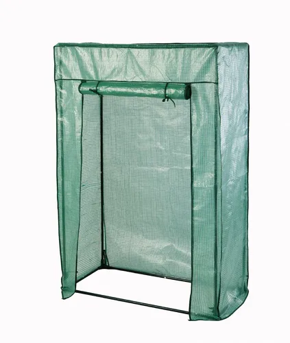 Tomatengewächshaus 100x50x150cm - Metallrahmen mit PE-Folie - Gewächshaus für Tomaten und Pflanzen, einfach zu montieren, wasserdicht und mit Reißverschluss für optimalen Schutz. Ideal für Hobbygärtner!