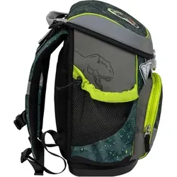 Belmil Mini-Fit Schulranzen-Set 4-teilig - T-rex Roar - Ergonomischer Schulranzen für 6-8-Jährige, leicht und wasserabweisend, geprüft von der Aktion Gesunder Rücken e.V. für optimalen Tragekomfort und Sicherheit bei Dunkelheit.