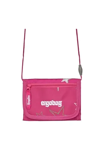 ergobag Brustbeutel Geldbeutel, Mini Portemonnaie mit Kleingeldfach, Sichtfenster für Mädchen und Jungen