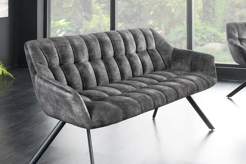 Riess-Ambiente Sitzbank PAPILLON 165cm grau/schwarz in grau von Riess-Ambiente