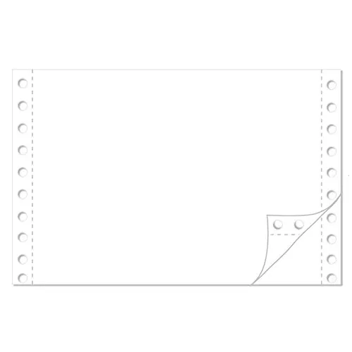 Endlospapier 6 Zoll x 240 mm (A5 quer 152,4 mm x 240 mm) 2-fach blanko 60/57 g/qm 2200 Blatt