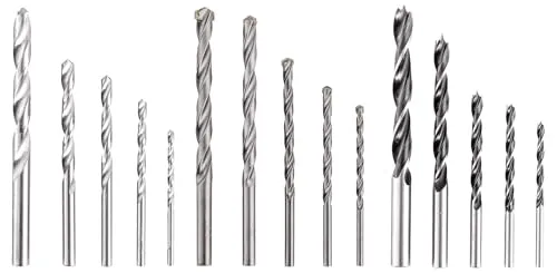 Original Einhell 15-tlg. Bohrer-Set (Schlagbohrmaschinen-Zubehör, inkl. 5x Bohrer für Holz, 5x HM-Bohrer für Beton, 5x HSS-Bohrer für Stahl)