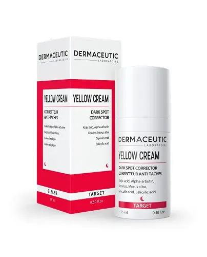 Dermaceutic Yellow Cream - Teint-Aufheller - Aufhellende Gesichtscreme bei einem unregelmäßigen Teint - Pigmentierungscreme