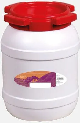 Relags Weithalstonne, rund Tonne, Weiß, 6,4 L - Wasserbehälter & -kanister, luft- und wasserdicht, ideal für Kanu- und Kajaktouren sowie als Hocker nutzbar.