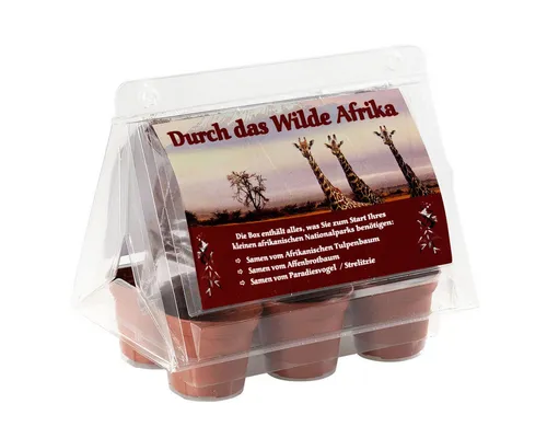 Gewächshaus Mini-Gewächshaus - Durch das wilde Afrika - mit Samen vom Tulpenbau
