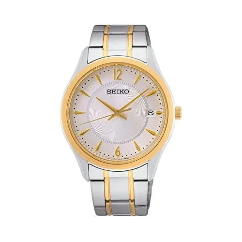 Seiko Herren-Uhr Quarz Edelstahl mit Edelstahlband SUR468P1