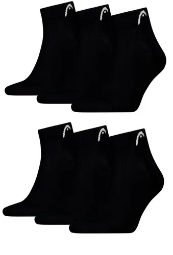 HEAD Herren All Sport Quarter Sportsocken 6erPack (43-46, Black)