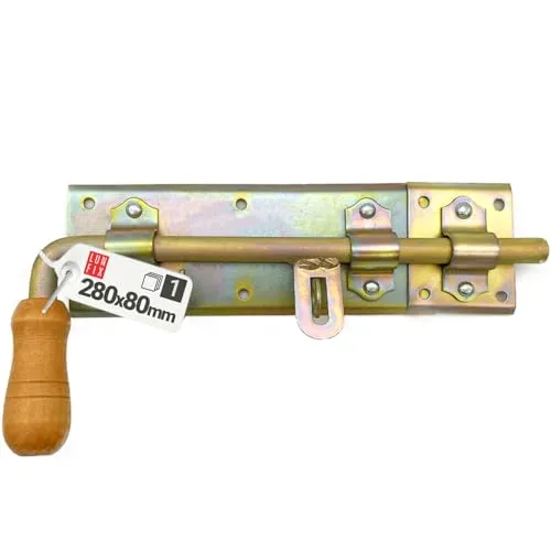 Bolzenriegel Torriegel Türriegel Torschlossriegel Schlossriegel Riegel Gartentorriegel 280x80mm Rechts