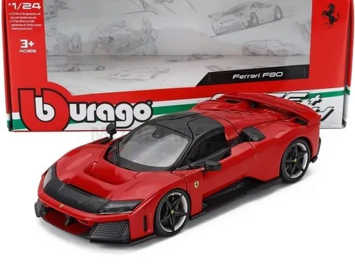 BURAGO 18-26034R Ferrari F80 2024 Modellauto 1/24 Rosso Corsa